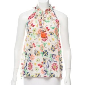 Christophe Sauvat Fruta Lai Lai Sleeveless Blouse Top Size M NEW with Tag